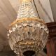 Balloon chandelier bronze frame and crystal grapevines Transition style