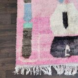 Vintage Berber carpet pink boujad 150 X 240 cm