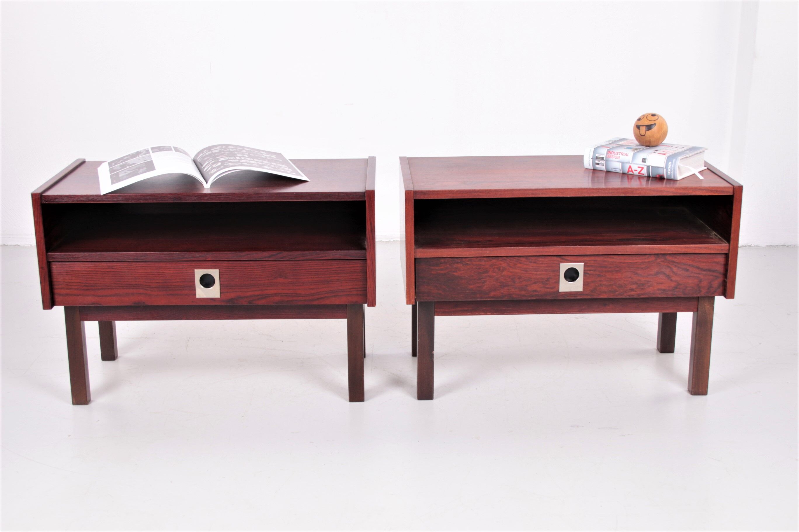 Danish rosewood bedside tables, 1960s