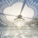 Vintage crystal ceiling light decorated with leaves and clusters – Spain year