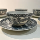 Tea set 9 pieces Japanese pattern