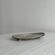 Small tray - silver metal bowl on feet