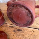 Cafetière et pot à lait émaillés vintage