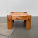 Vintage Scandinavian brutalist coffee table in Swedish pine by Yngve Ekström for Swedese, 1970s.