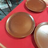 Flat plates set of 6, vallauris felix ceram
