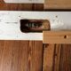 Louis XVI style antique bed double canage 2 people