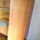Oak veneer secretary cabinet, Scandinavian style / vintage 60s-70s