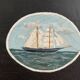 Maritime landscape, oil on thick wooden panel