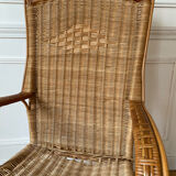 Fauteuil rotin adulte vintage