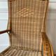 Vintage adult rattan armchair