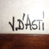 Ceramic coffee table by Jean d'Asti, 1960