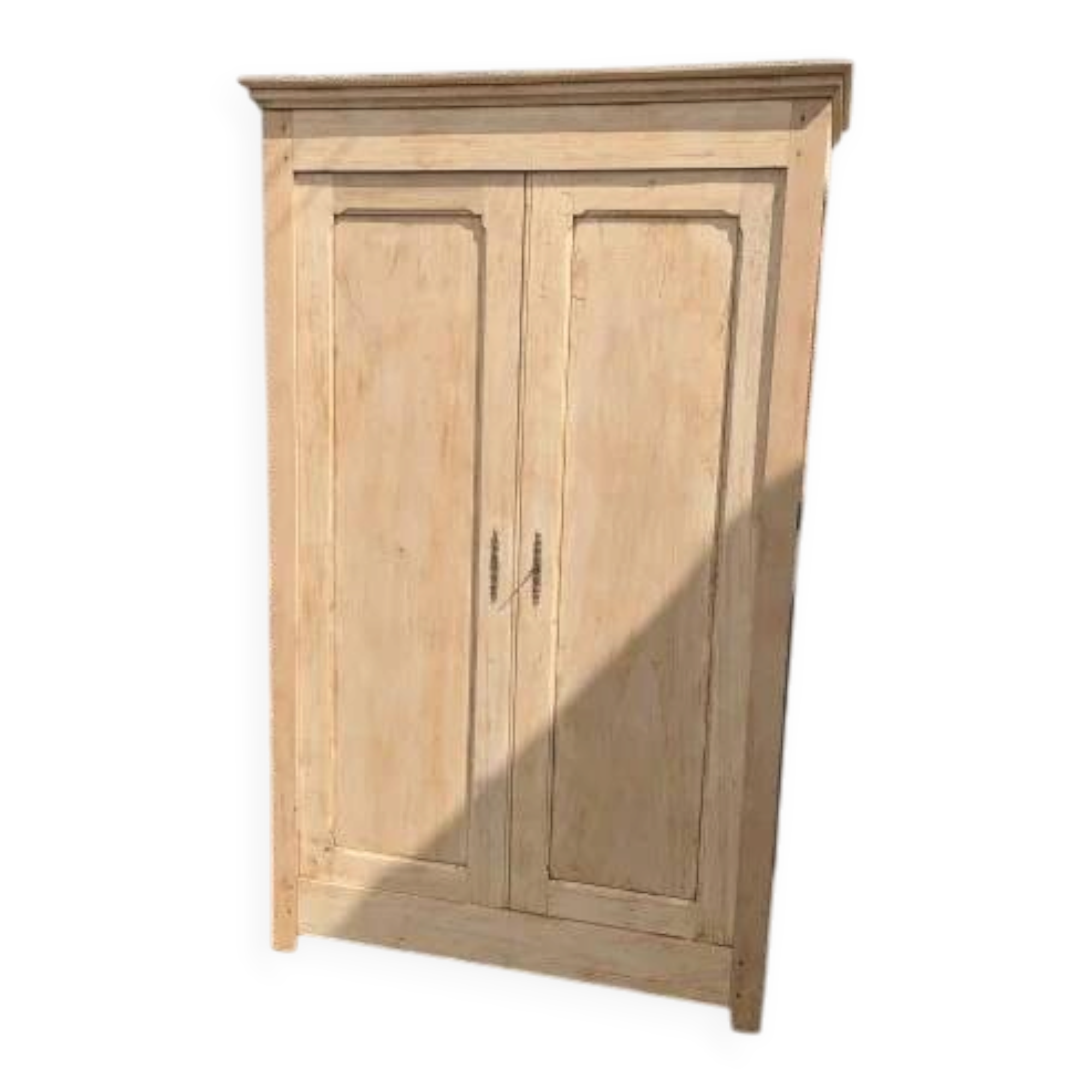 Natural wood wardrobe
