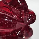 Vase vintage 70's Rouge Ruby-Designer Geoffrey Baxter pour Whitefriars