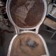 Lot Louis XV medallion chairs canned