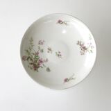 Old fruit cup decorated with pink flowers - limoges bourganeuf