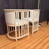 Pair of armchairs designed by Josef Hoffmann for Cabaret Fledermaus, Austri