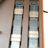 Old thomson stereo record player batteries and vintage sector orange