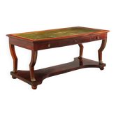 Antique Empire desk from Italy, 1900, mahogany veneer.