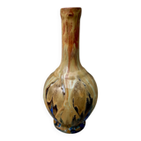 Small antique stoneware vase signed Jean Metenier