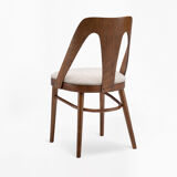 Set of 4 A-1411 FAMEG chairs from the 1950s.