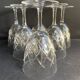 6 verres à eau - cristal taillé – cristalleries royales de champagne