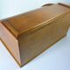 Wooden curtain desk binder