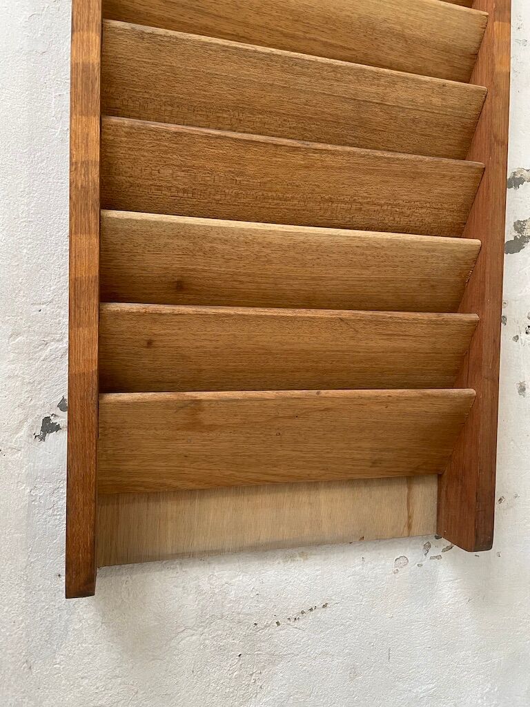 Oak wall magazine door