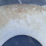 Paire de jardinières vasques années 50 fibrociment