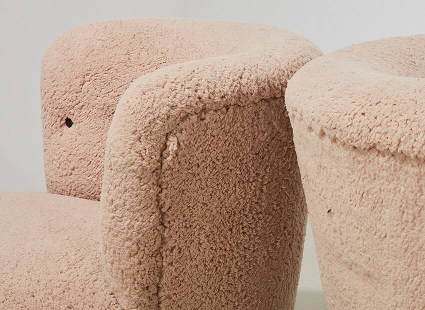 Pair of Swedish Lounge Chairs 1940s