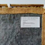 Contemporary handmade grey shaped fish tail cotton wall decor