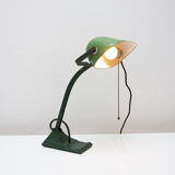 Art Deco bankers lamp, 1930s, Bohemia