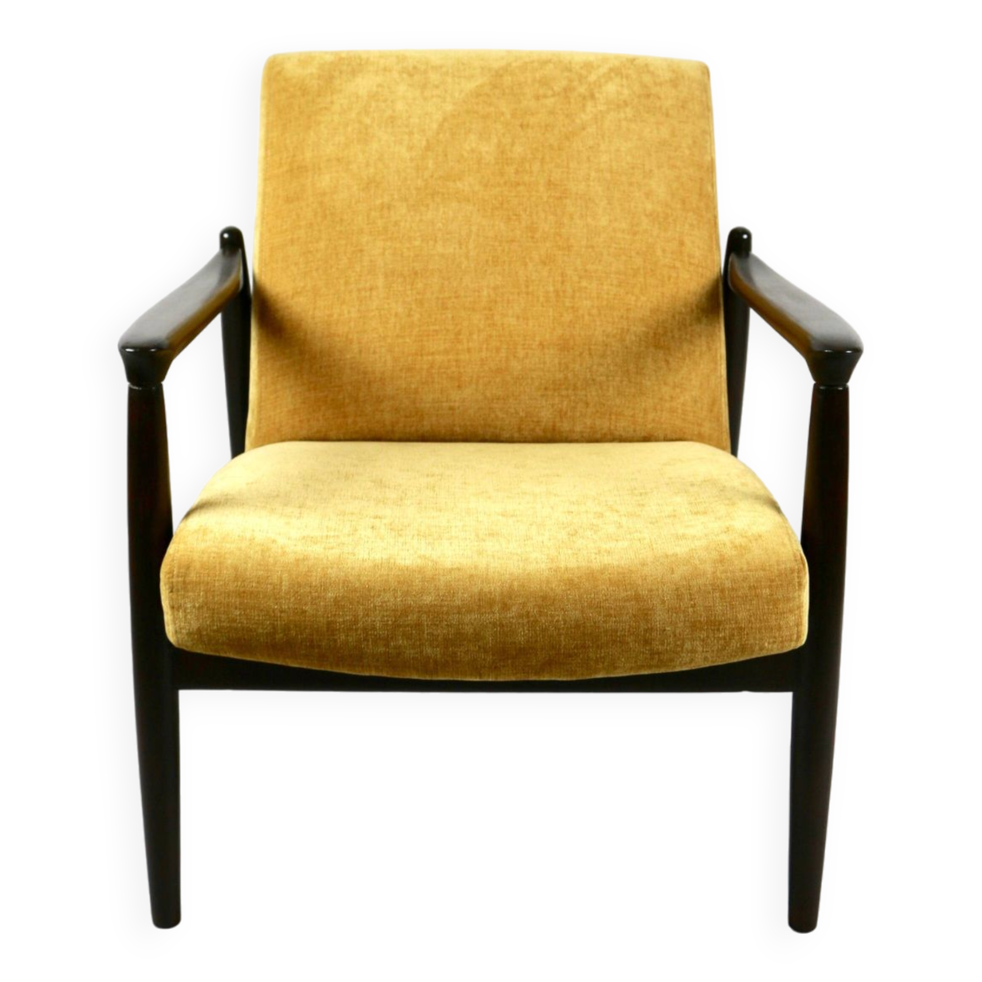 Fauteuil jaune GFM-64 attribué à Edmund Homa, 1970