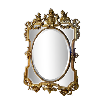 Gilded mirror Napoleon III