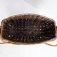 Vintage wicker and metal magazine rack - 1960s