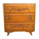 Art Deco dresser gilded oak france 1940