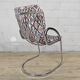 Vintage dining table in chrome and smoked glass by Gastone Rinaldi + chairs