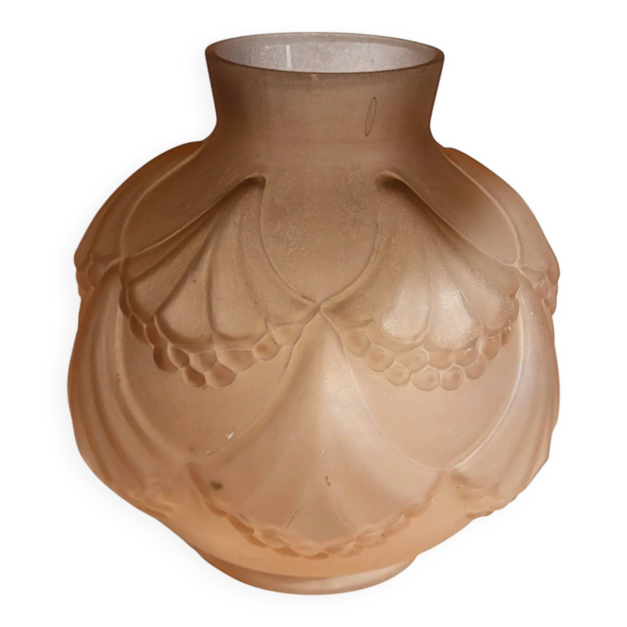Vase Art Déco en verre 1930