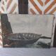 Oil painting on canvas old boat