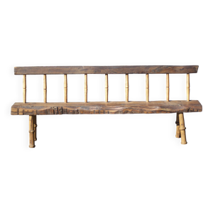 Grand banc bois vintage,