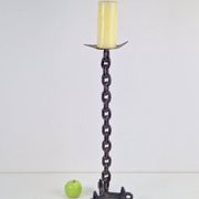 Brutalist Chain Floor Candleholder from Franz West, France, 1960s