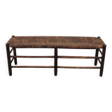 Banc en paille