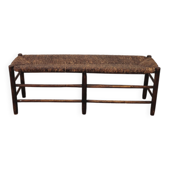 Banc en paille