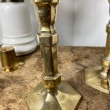 Pair of brass candlesticks