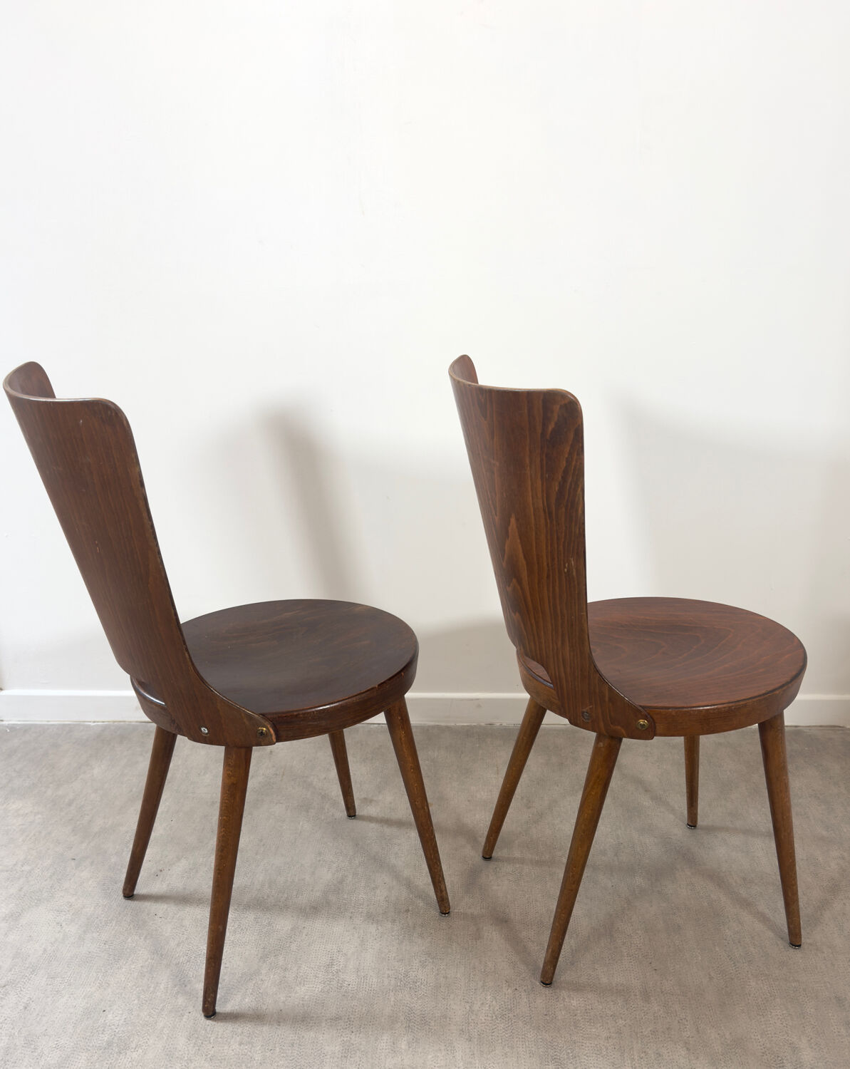 Pair of Baumann “Dove” chairs