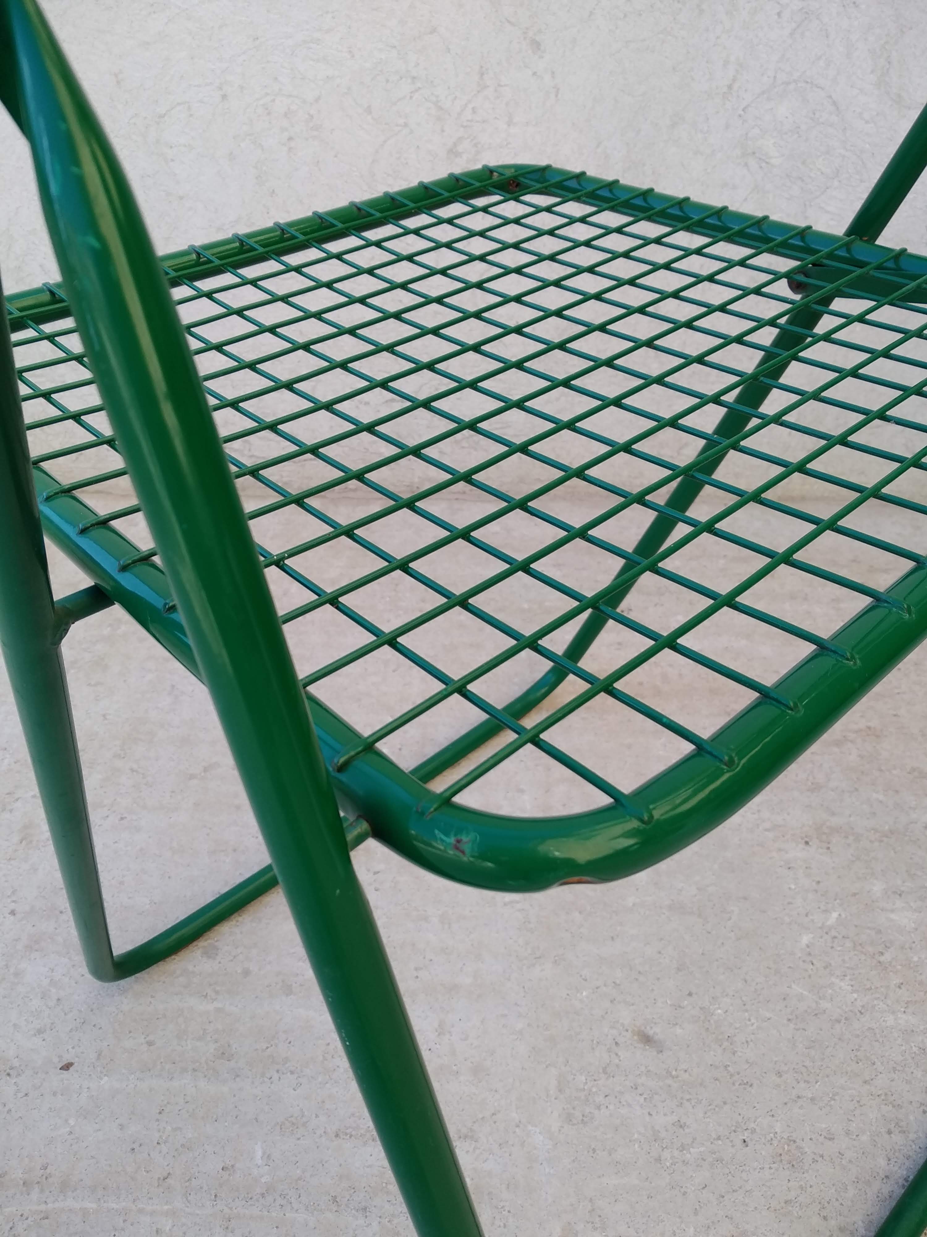 Chaise pliante Ted Net  Niels Gammelgaard pour Ikéa Années 70