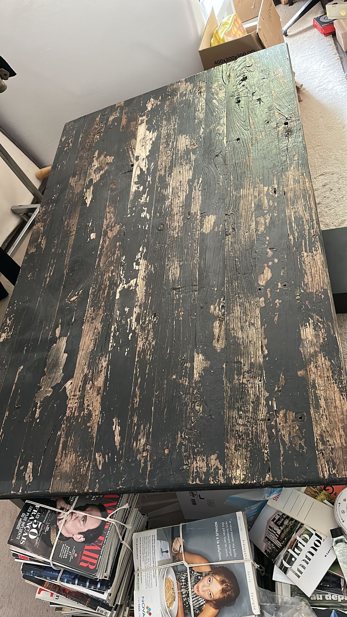 Industrial coffee table