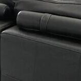 Modular leather sofa