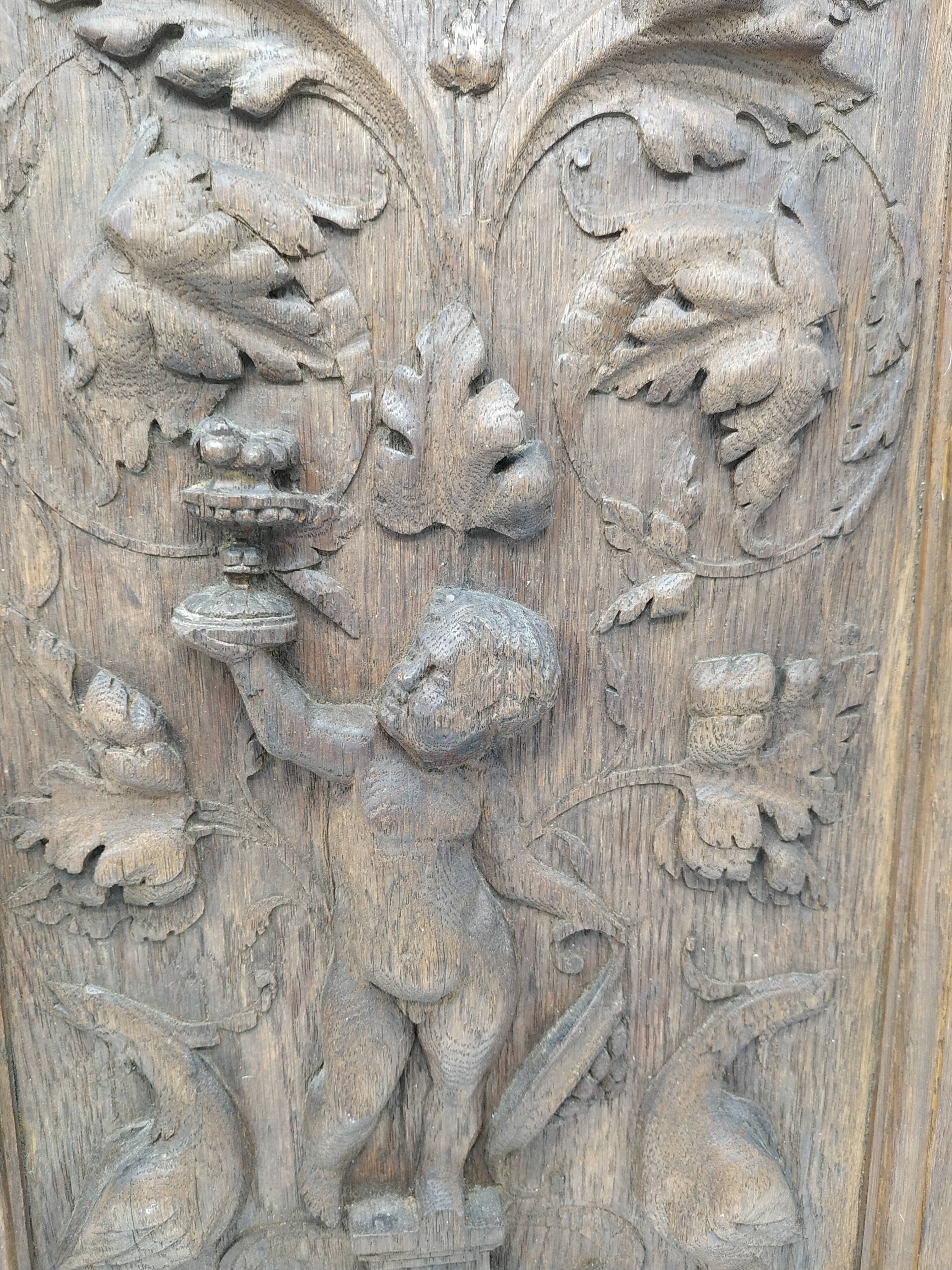 Renaissance style wooden sculpture