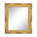 Small mirror frame in gilded wood 36 X 33 cm