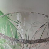 Carved crystal vase